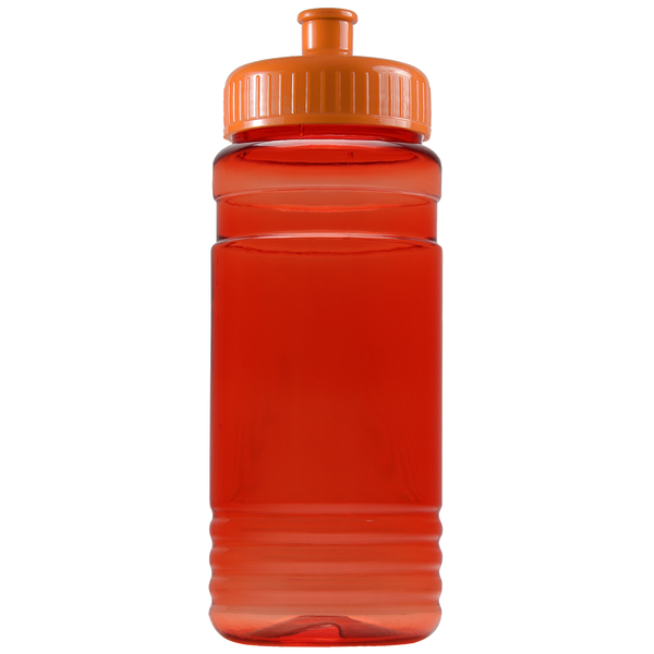 Groove Tritan™ Transparent Sports Bottle, 20oz. - Push Pull Lid