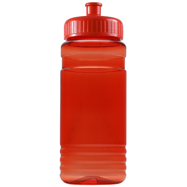 Groove Tritan™ Transparent Sports Bottle, 20oz. - Push Pull Lid