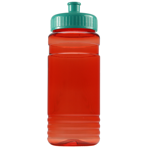 Groove Tritan™ Transparent Sports Bottle, 20oz. - Push Pull Lid