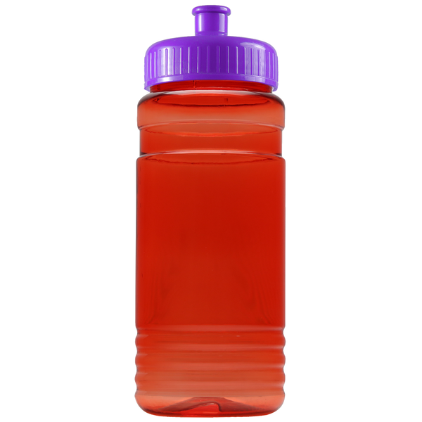 Groove Tritan™ Transparent Sports Bottle, 20oz. - Push Pull Lid
