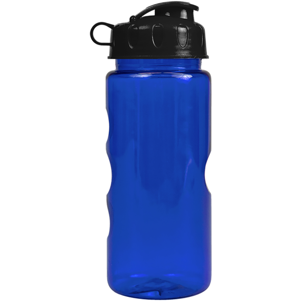 Finger Grip Tritan™ Translucent Bottle, 22oz. - Flip Top Lid