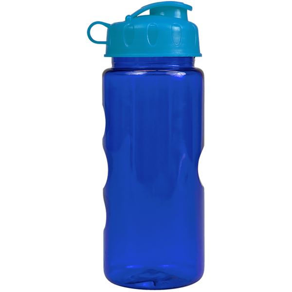 Finger Grip Tritan™ Translucent Bottle, 22oz. - Flip Top Lid