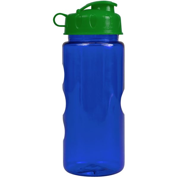 Finger Grip Tritan™ Translucent Bottle, 22oz. - Flip Top Lid