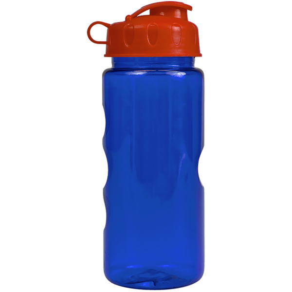 Finger Grip Tritan™ Translucent Bottle, 22oz. - Flip Top Lid