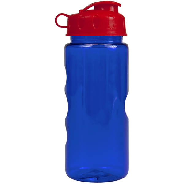Finger Grip Tritan™ Translucent Bottle, 22oz. - Flip Top Lid