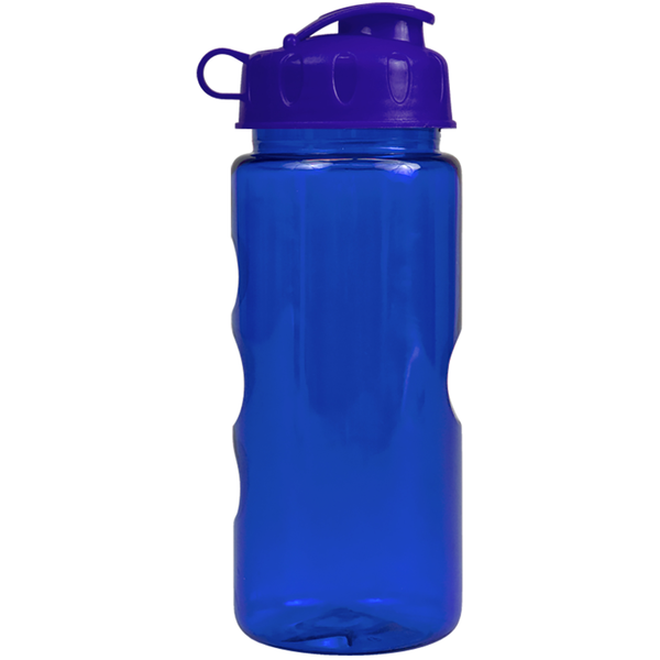 Finger Grip Tritan™ Translucent Bottle, 22oz. - Flip Top Lid