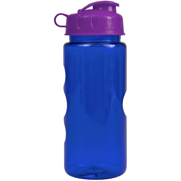 Finger Grip Tritan™ Translucent Bottle, 22oz. - Flip Top Lid