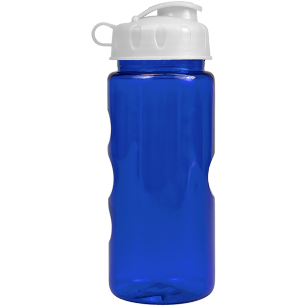 Finger Grip Tritan™ Translucent Bottle, 22oz. - Flip Top Lid