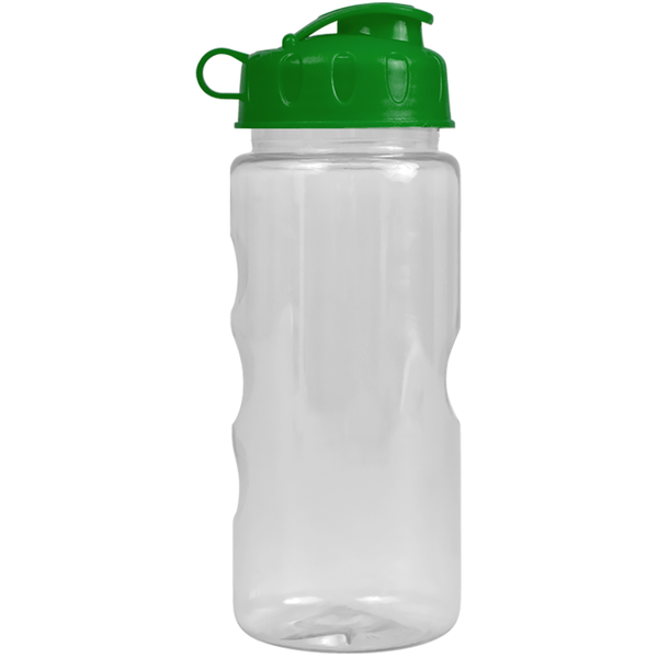 Finger Grip Tritan™ Translucent Bottle, 22oz. - Flip Top Lid