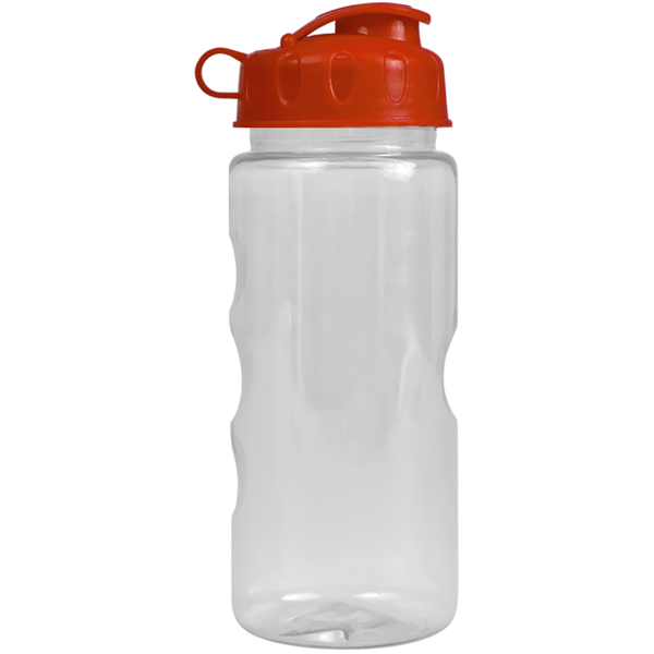 Finger Grip Tritan™ Translucent Bottle, 22oz. - Flip Top Lid