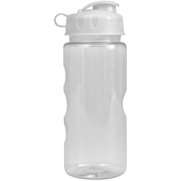 Finger Grip Tritan™ Translucent Bottle, 22oz. - Flip Top Lid