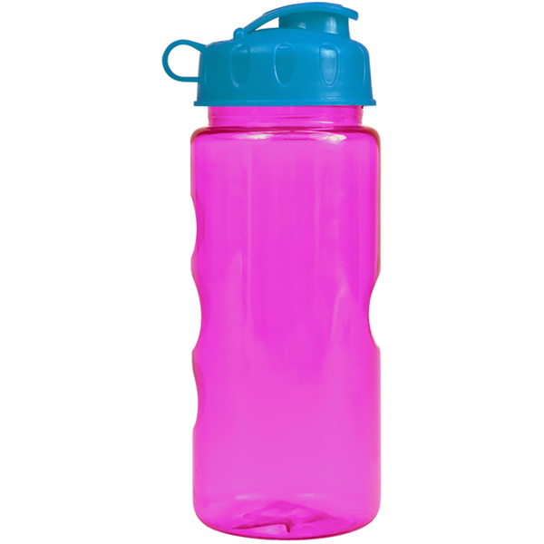 Finger Grip Tritan™ Translucent Bottle, 22oz. - Flip Top Lid