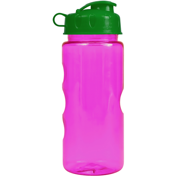 Finger Grip Tritan™ Translucent Bottle, 22oz. - Flip Top Lid