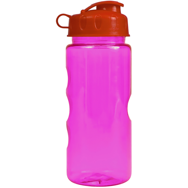 Finger Grip Tritan™ Translucent Bottle, 22oz. - Flip Top Lid