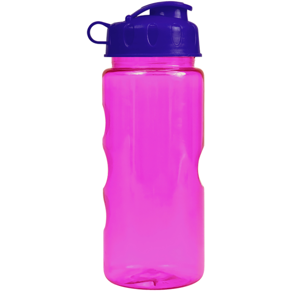 Finger Grip Tritan™ Translucent Bottle, 22oz. - Flip Top Lid