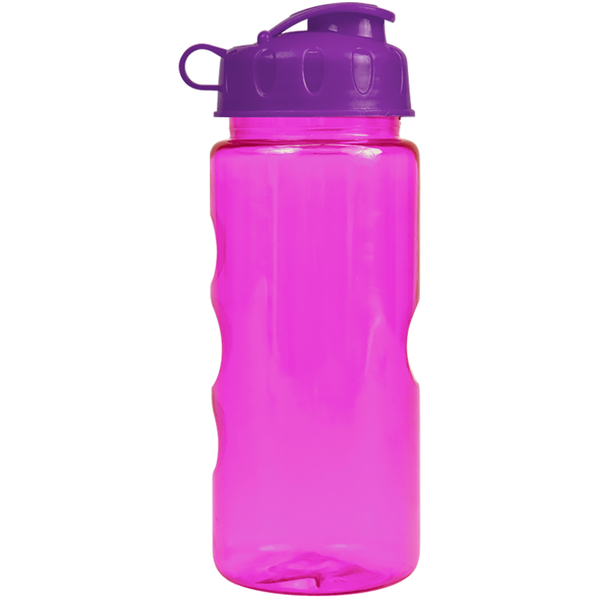 Finger Grip Tritan™ Translucent Bottle, 22oz. - Flip Top Lid