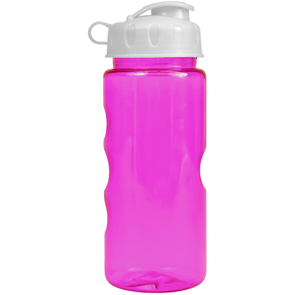 Finger Grip Tritan™ Translucent Bottle, 22oz. - Flip Top Lid