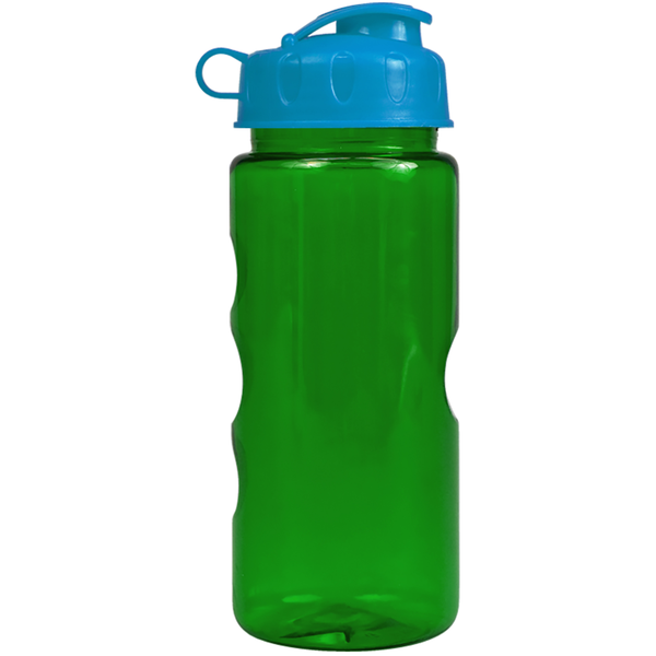 Finger Grip Tritan™ Translucent Bottle, 22oz. - Flip Top Lid