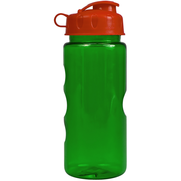 Finger Grip Tritan™ Translucent Bottle, 22oz. - Flip Top Lid