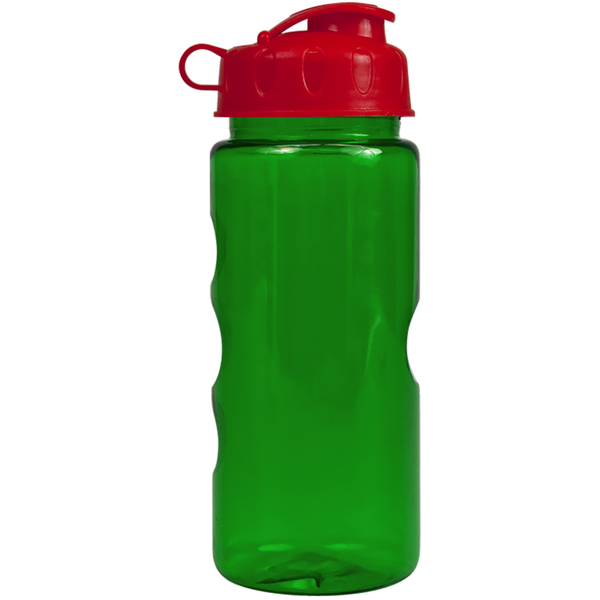 Finger Grip Tritan™ Translucent Bottle, 22oz. - Flip Top Lid