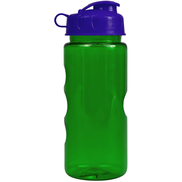 Finger Grip Tritan™ Translucent Bottle, 22oz. - Flip Top Lid