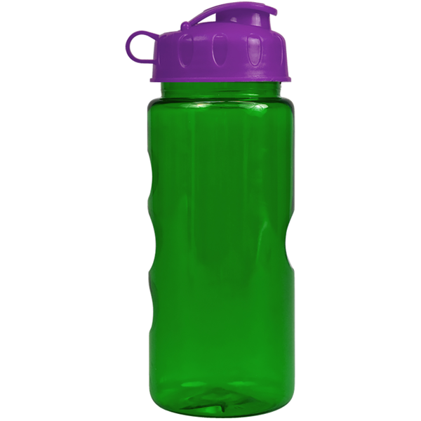 Finger Grip Tritan™ Translucent Bottle, 22oz. - Flip Top Lid
