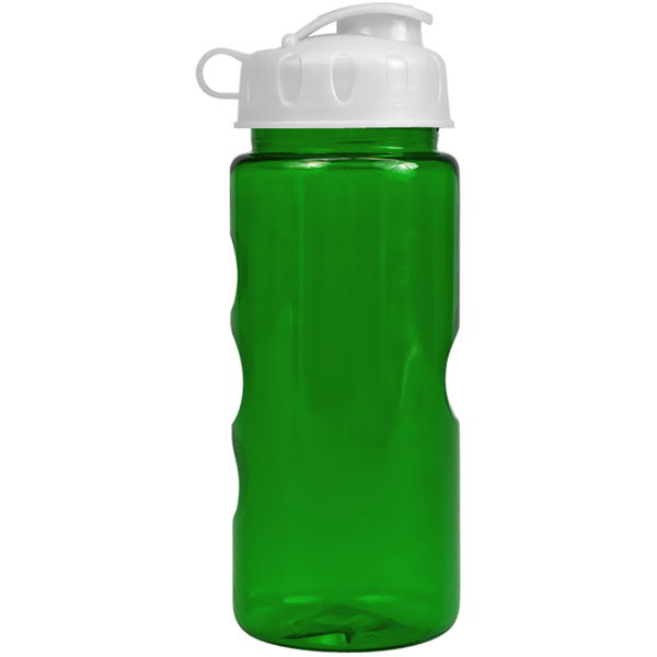 Finger Grip Tritan™ Translucent Bottle, 22oz. - Flip Top Lid