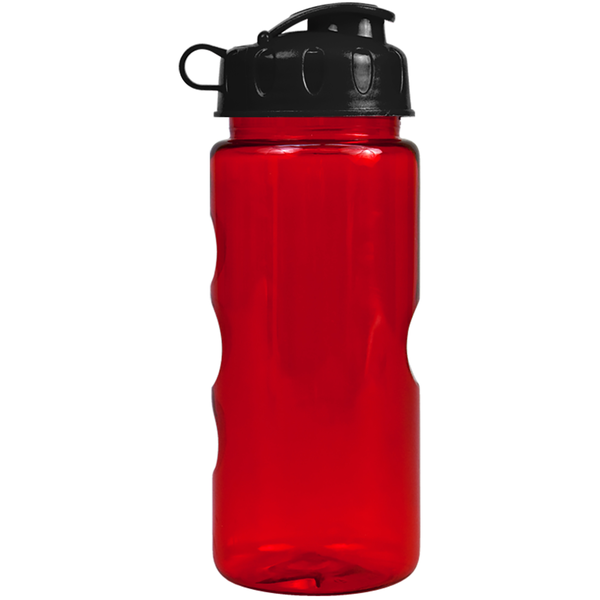 Finger Grip Tritan™ Translucent Bottle, 22oz. - Flip Top Lid