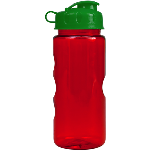 Finger Grip Tritan™ Translucent Bottle, 22oz. - Flip Top Lid