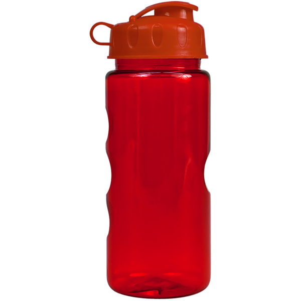 Finger Grip Tritan™ Translucent Bottle, 22oz. - Flip Top Lid