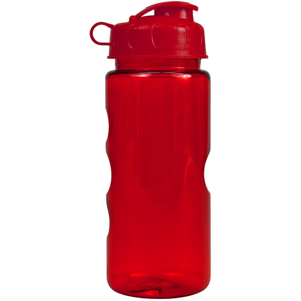 Finger Grip Tritan™ Translucent Bottle, 22oz. - Flip Top Lid