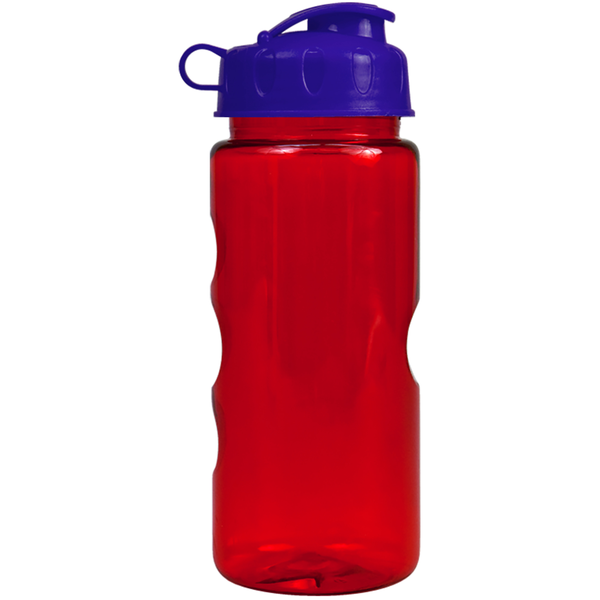 Finger Grip Tritan™ Translucent Bottle, 22oz. - Flip Top Lid
