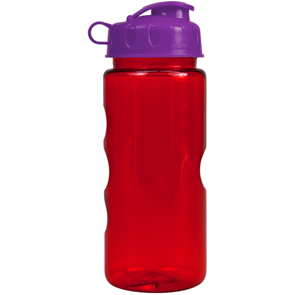 Finger Grip Tritan™ Translucent Bottle, 22oz. - Flip Top Lid