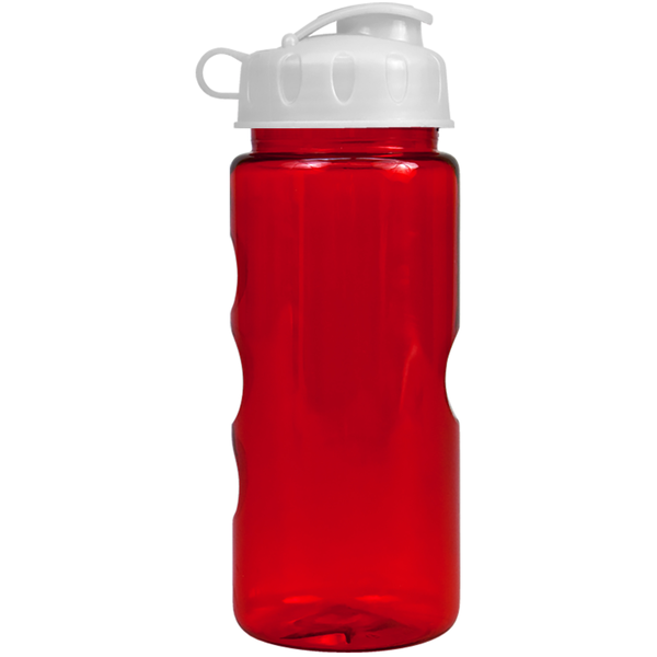 Finger Grip Tritan™ Translucent Bottle, 22oz. - Flip Top Lid