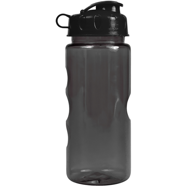 Finger Grip Tritan™ Translucent Bottle, 22oz. - Flip Top Lid