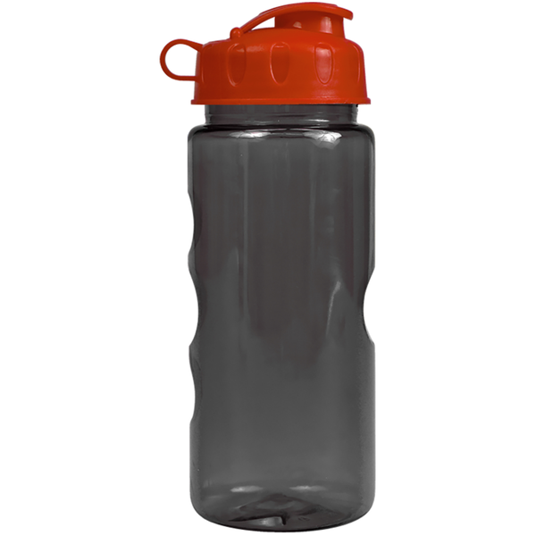 Finger Grip Tritan™ Translucent Bottle, 22oz. - Flip Top Lid