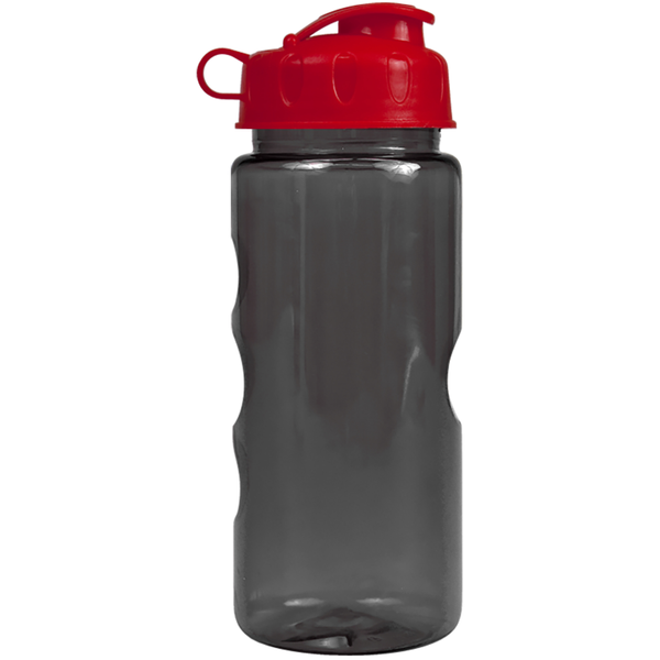 Finger Grip Tritan™ Translucent Bottle, 22oz. - Flip Top Lid