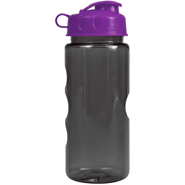 Finger Grip Tritan™ Translucent Bottle, 22oz. - Flip Top Lid
