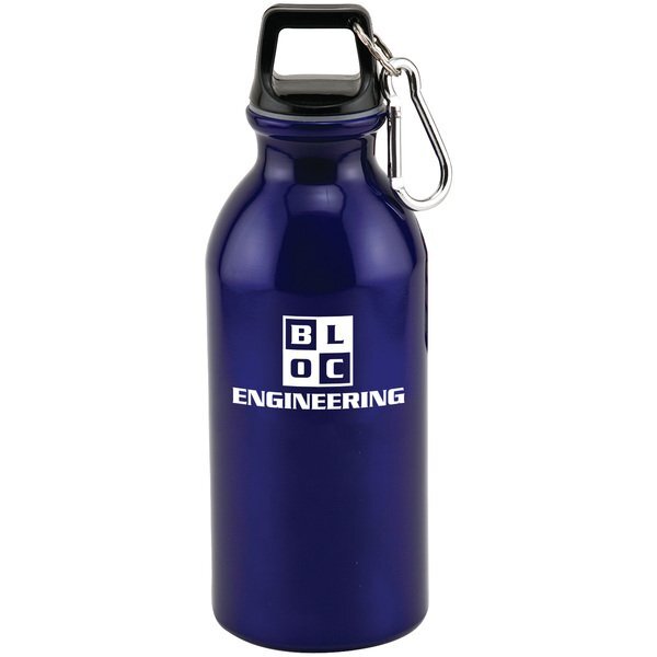 Wide Mouth Carabiner Aluminum Bottle, 20oz.