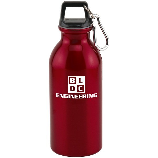 Wide Mouth Carabiner Aluminum Bottle, 20oz.