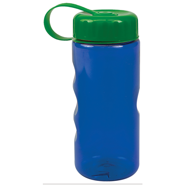 Finger Grip Tritan™ Translucent Bottle, 22oz. - Tethered Lid