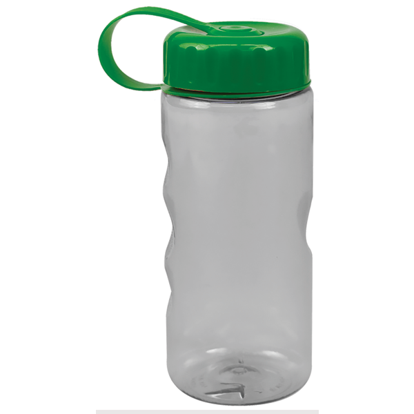 Finger Grip Tritan™ Translucent Bottle, 22oz. - Tethered Lid