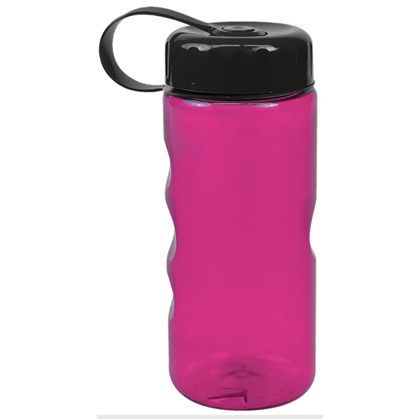 Finger Grip Tritan™ Translucent Bottle, 22oz. - Tethered Lid