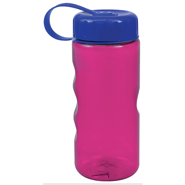 Finger Grip Tritan™ Translucent Bottle, 22oz. - Tethered Lid