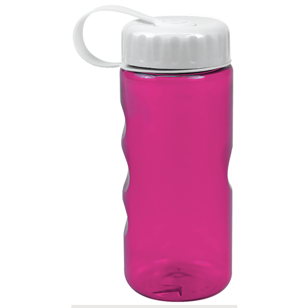 Finger Grip Tritan™ Translucent Bottle, 22oz. - Tethered Lid