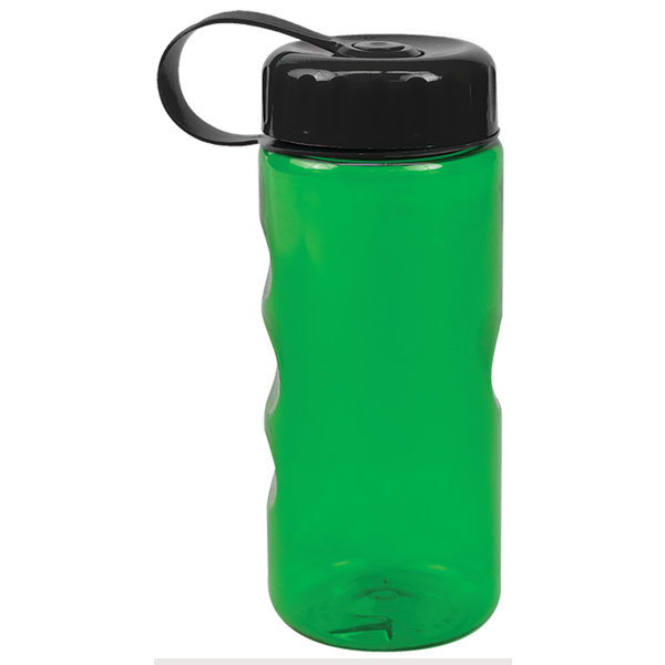 Finger Grip Tritan™ Translucent Bottle, 22oz. - Tethered Lid