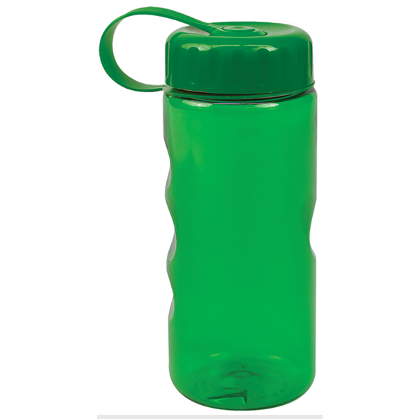Finger Grip Tritan™ Translucent Bottle, 22oz. - Tethered Lid