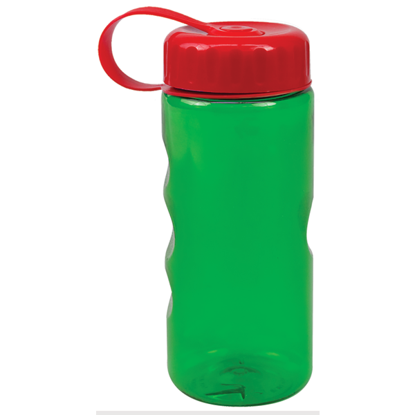 Finger Grip Tritan™ Translucent Bottle, 22oz. - Tethered Lid