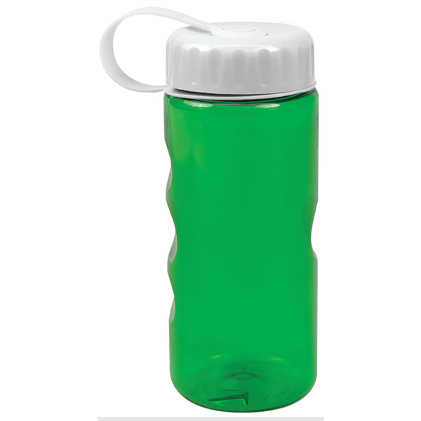 Finger Grip Tritan™ Translucent Bottle, 22oz. - Tethered Lid