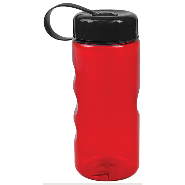Finger Grip Tritan™ Translucent Bottle, 22oz. - Tethered Lid